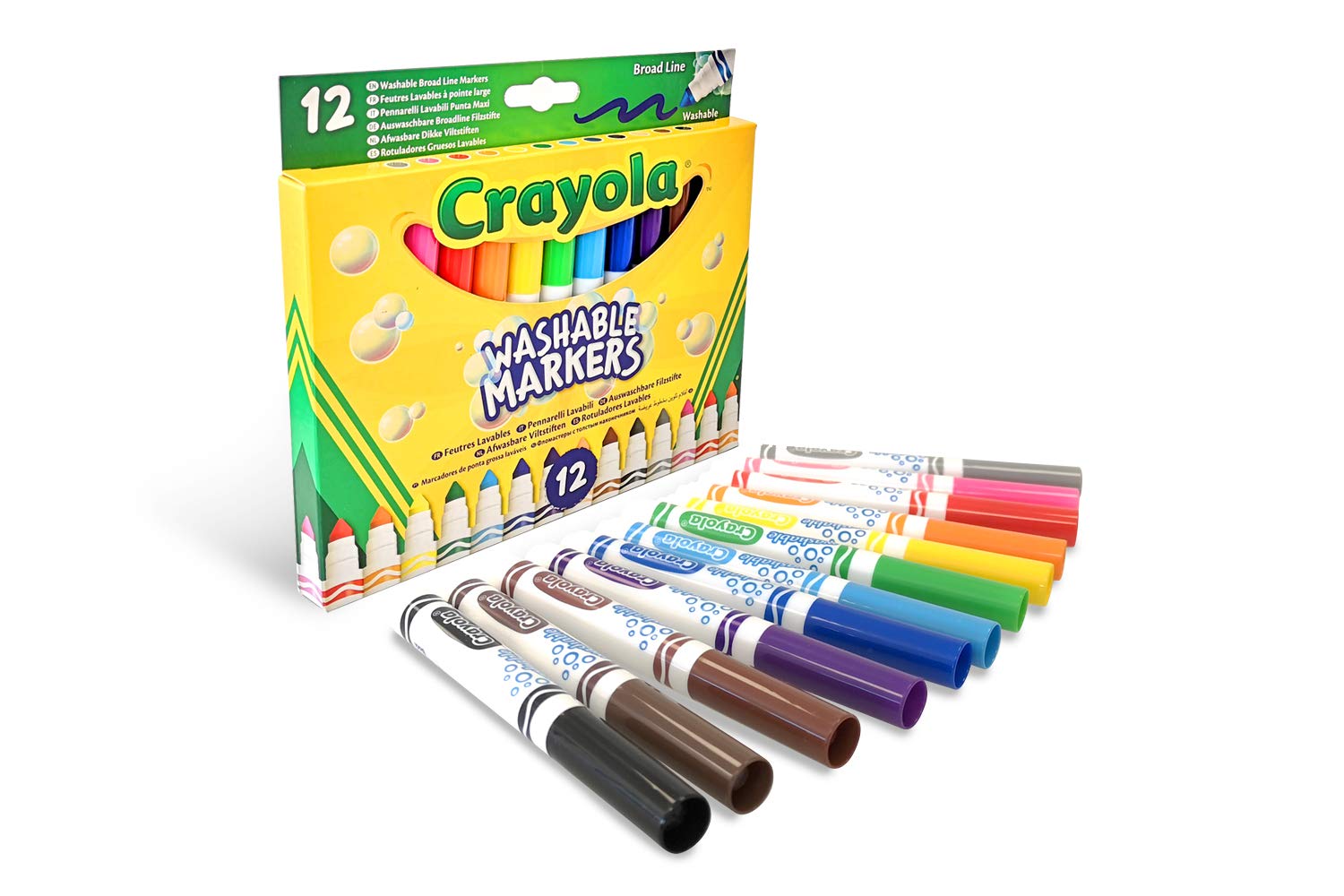 Crayola Filzstifte Auswaschbar | 24 Farben ab 3 Jahren